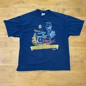 Vintage Dale Earnhardt #3 Hanes Beefy “Profile of a Legend” Blue Tshirt